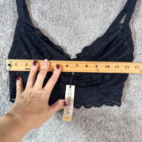Cosabella NWT Never Say Never Sweetie Black Bralette XL - Picture 7 of 8